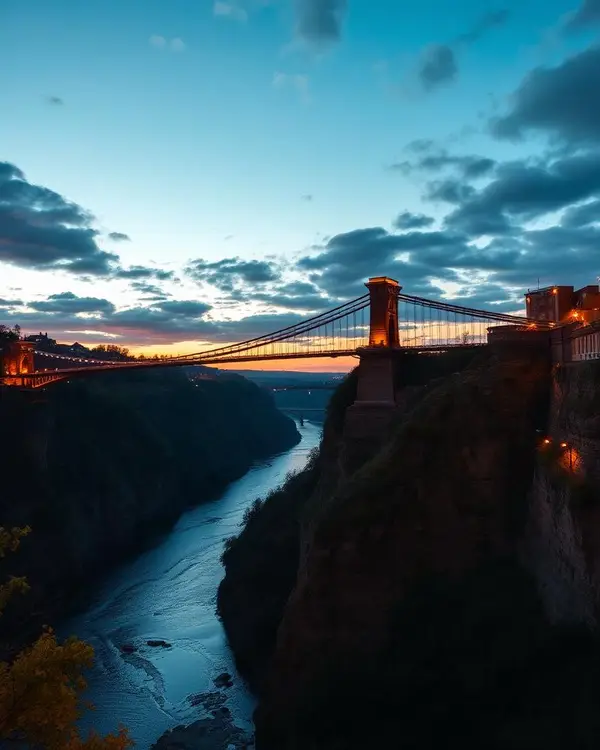 Clifton Suspension Bridge over the Avon Gorge in Bristol